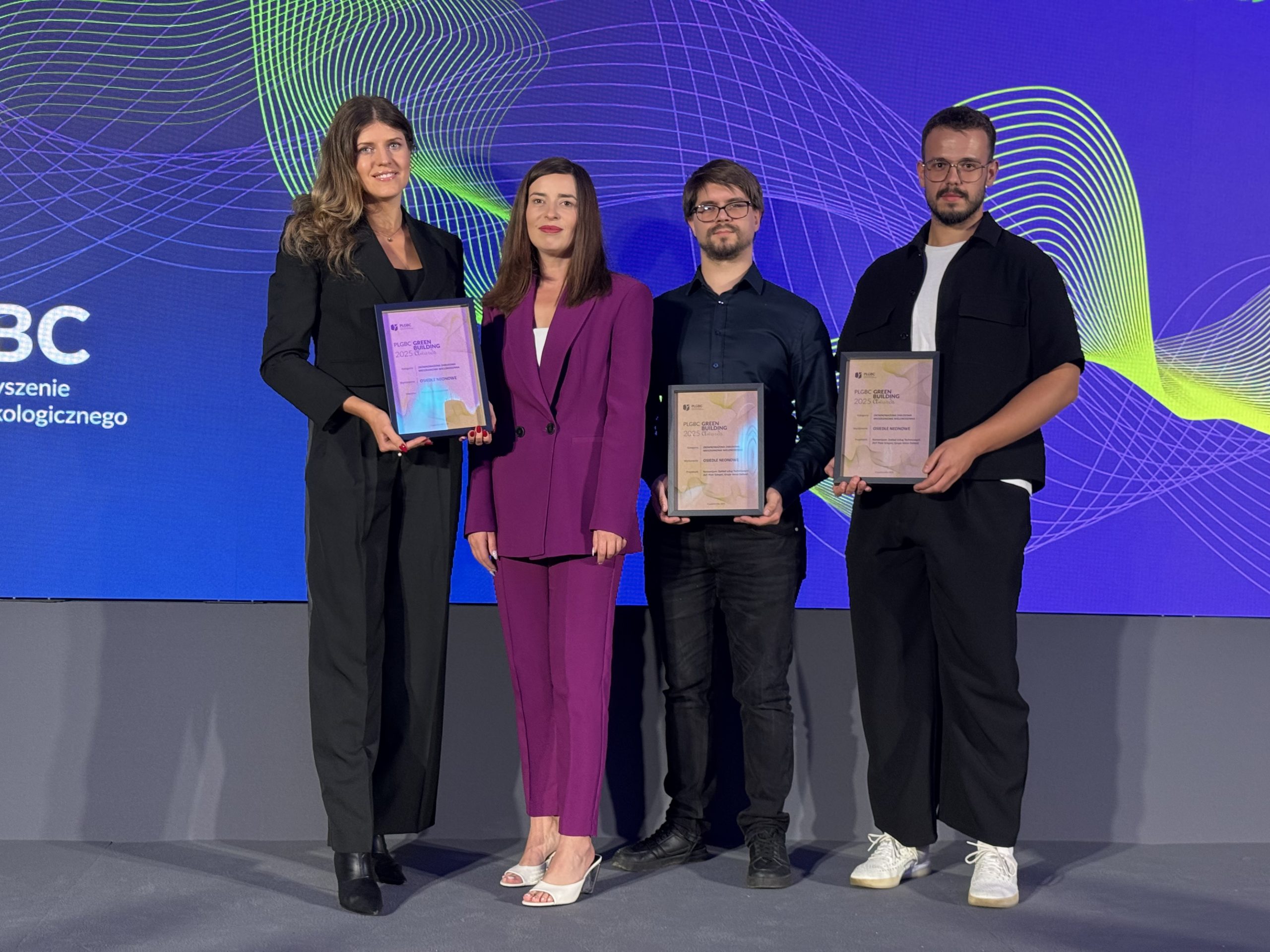 Osiedle Neonowe wyróżnione w konkursie Green Building Awards 2025 – sukces Pekabex Development